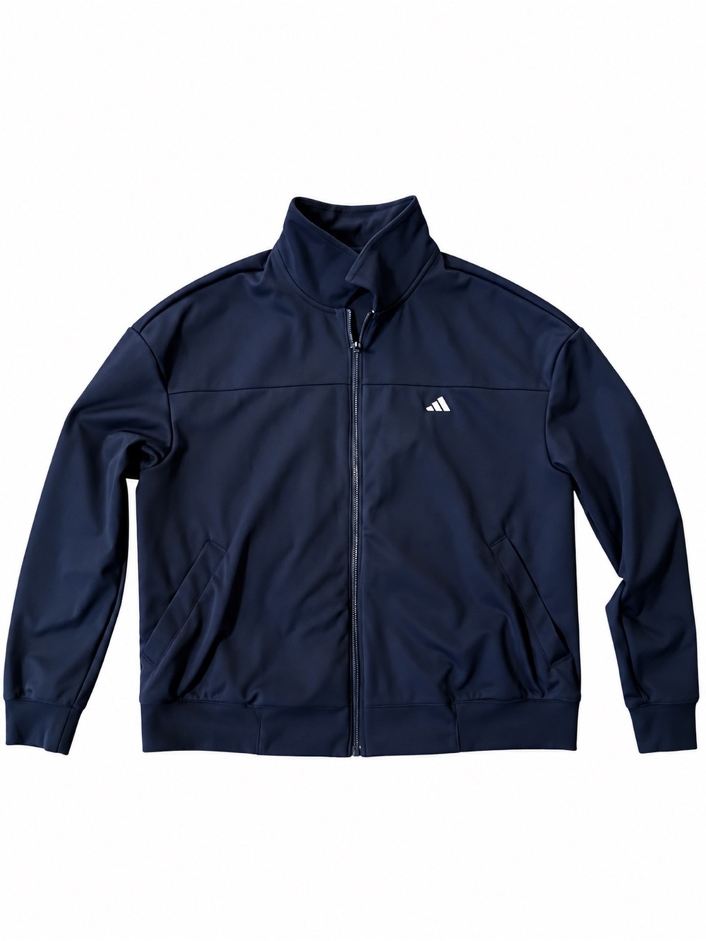 adidas Navy Full-Zip Lightweight Track Jacket